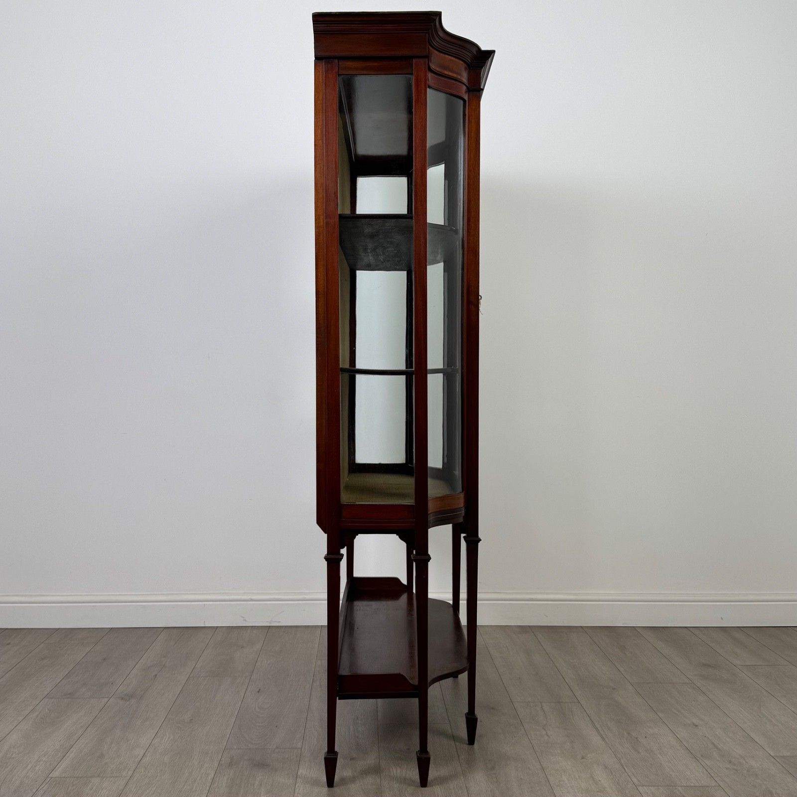 Antique 20th Century Edwardian Display Cabinet In Mahogany ( Af 5273 ) photo vintage