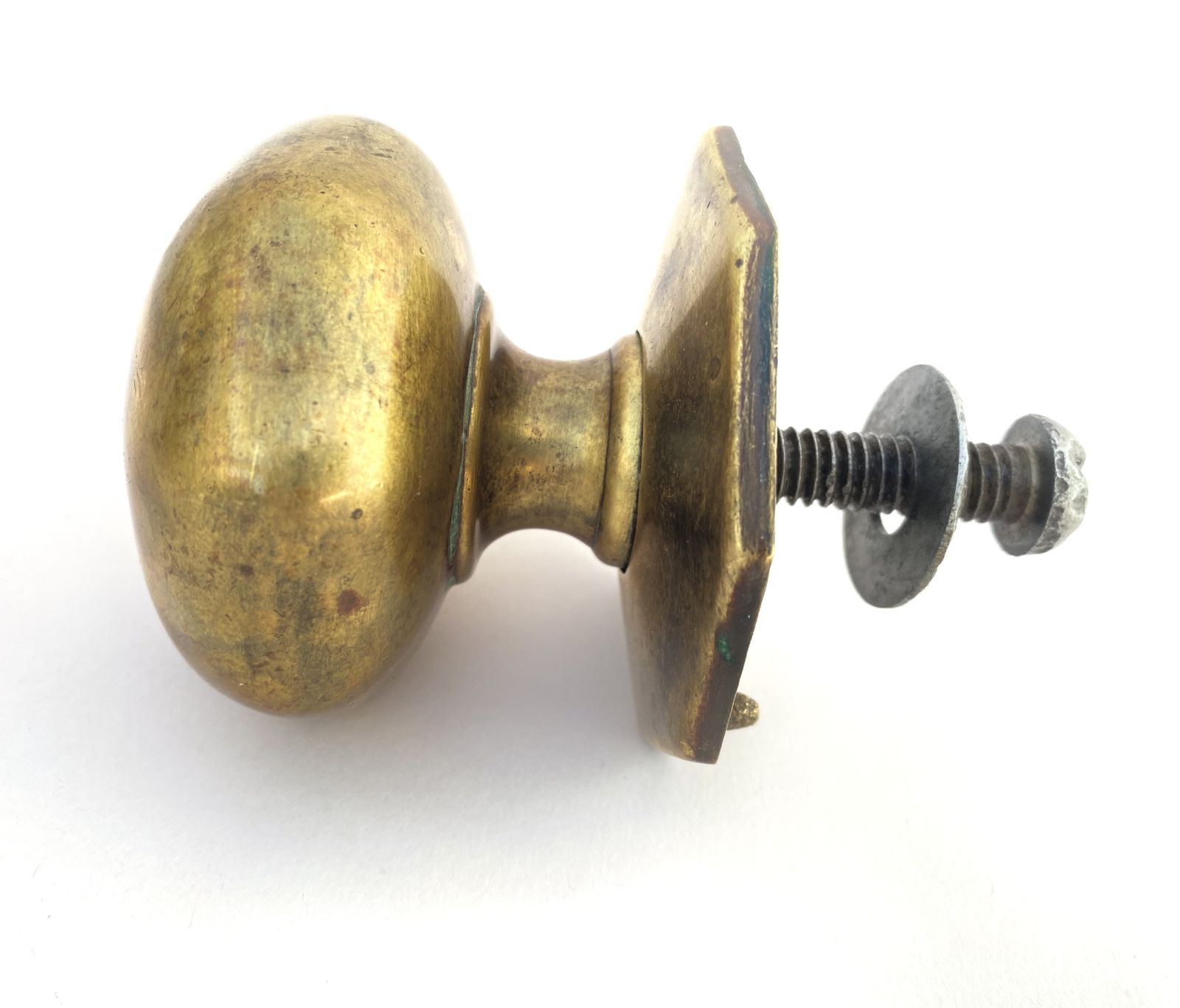 19th Century English Brass Front Door Center Pull
