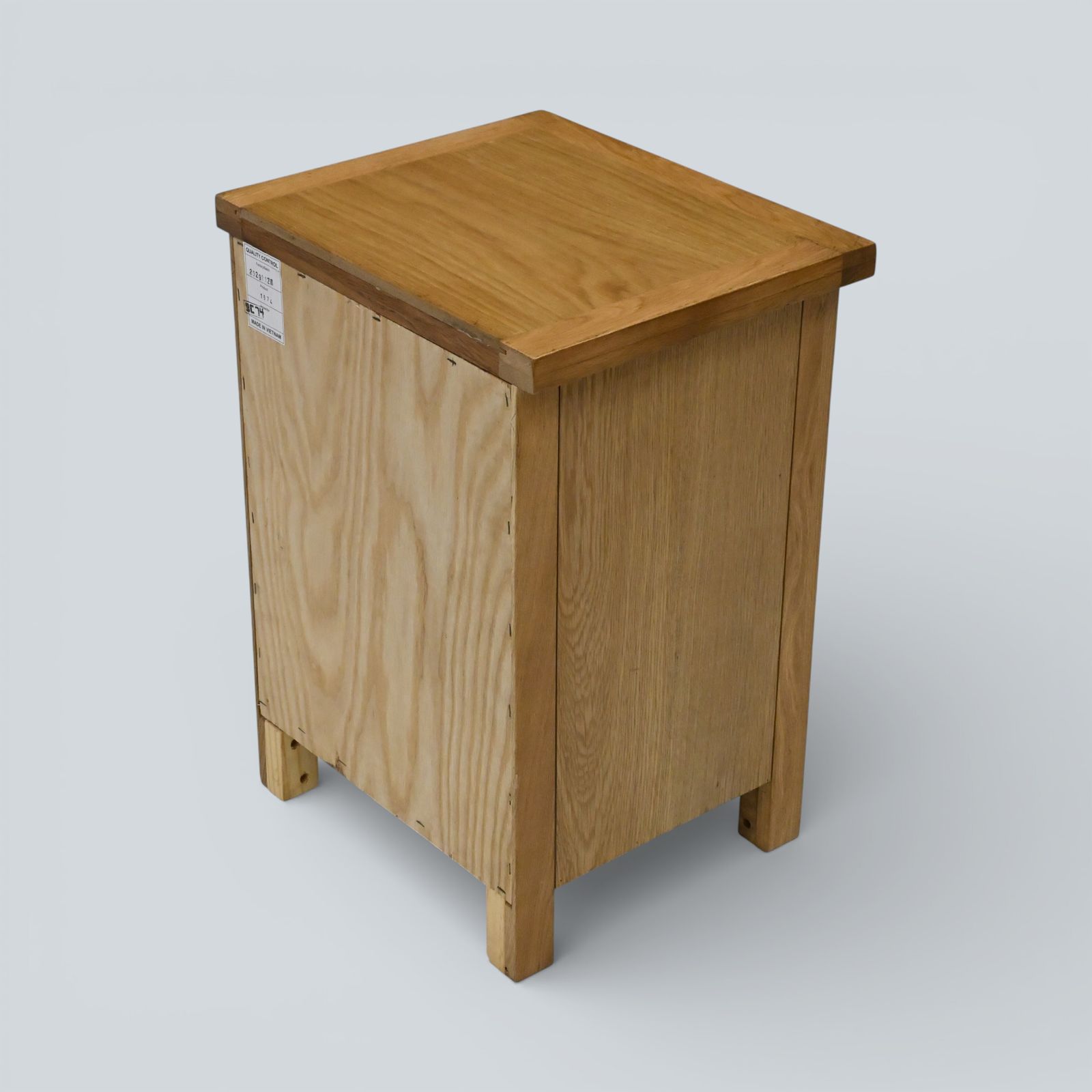 Small Light Oak Bedside Chest Of Drawers Free Uk Delivery* photo vinterior