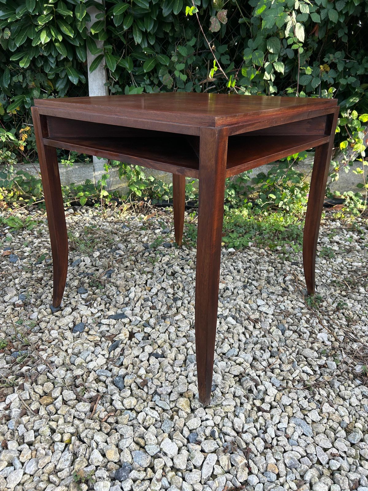 Art Deco Game Table By Gauthier Poinsignon, Rosewood, France, 1930 photo vintage