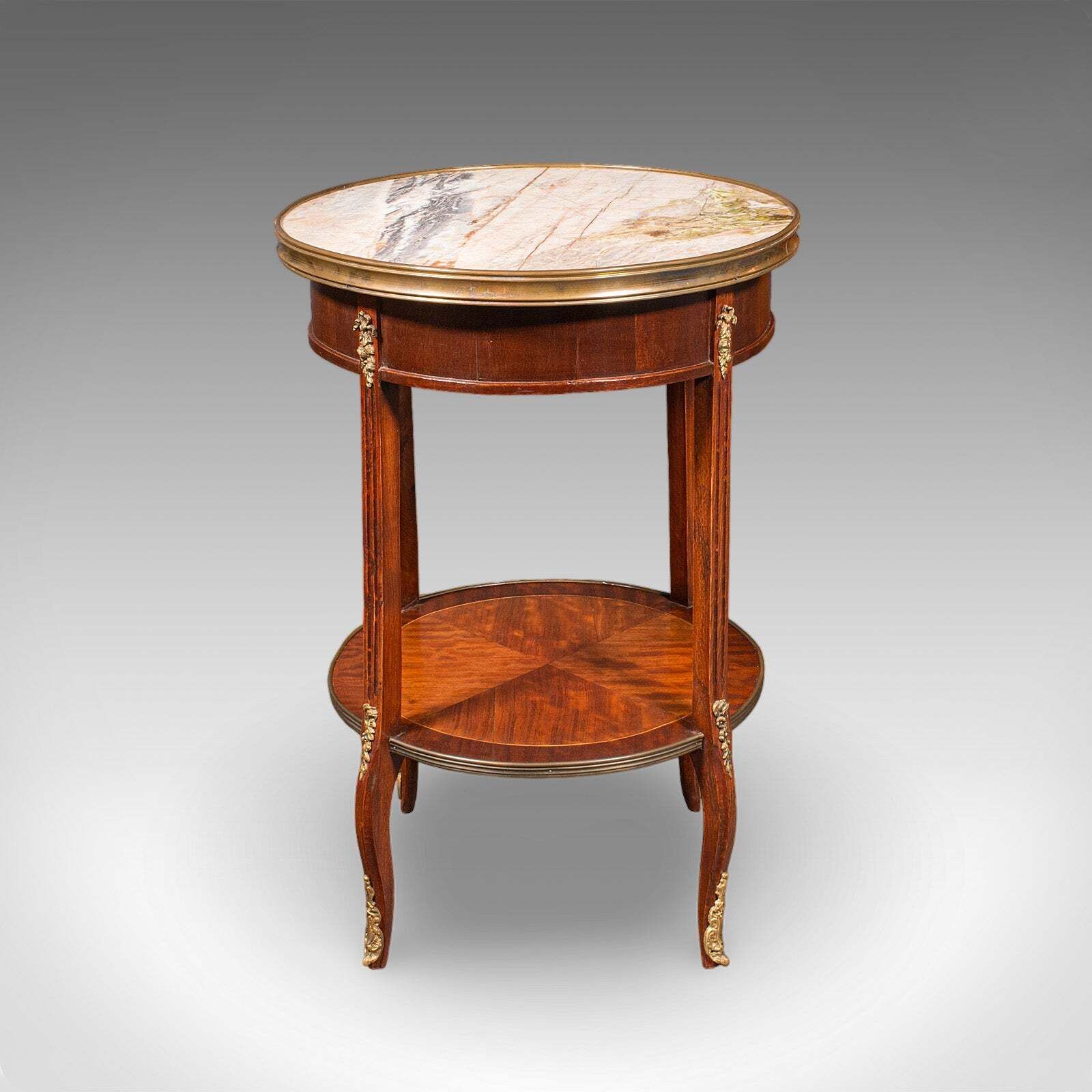Antique Lounge Side Table, Italian, Marble, Wine, Occasional, Victorian, C.1900 photo furniture