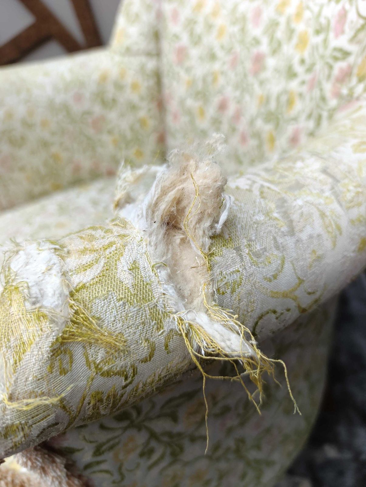 photo for sale 1950s Sprung Tub Armchair – Ideal Upcycling Project