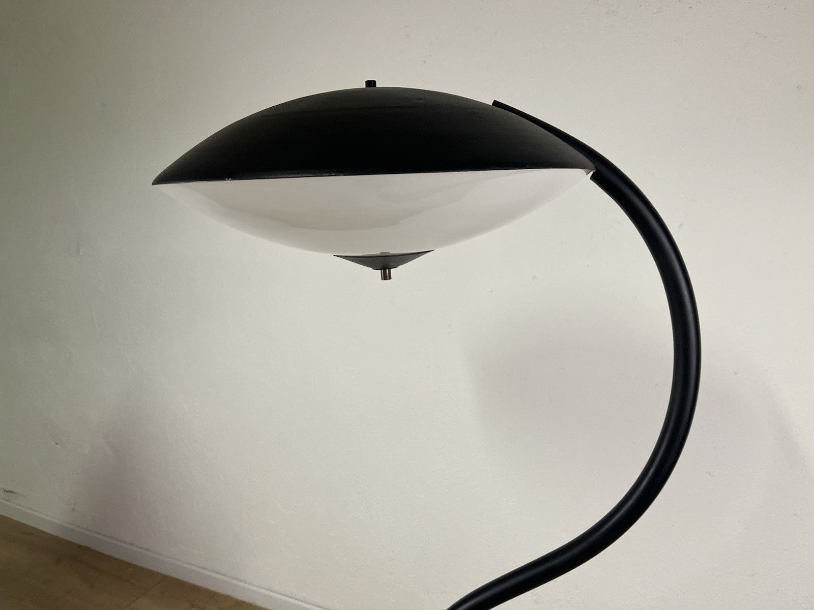 Lighting 60’s Vintage Design Metal Glass Disc Floor Lamp photo