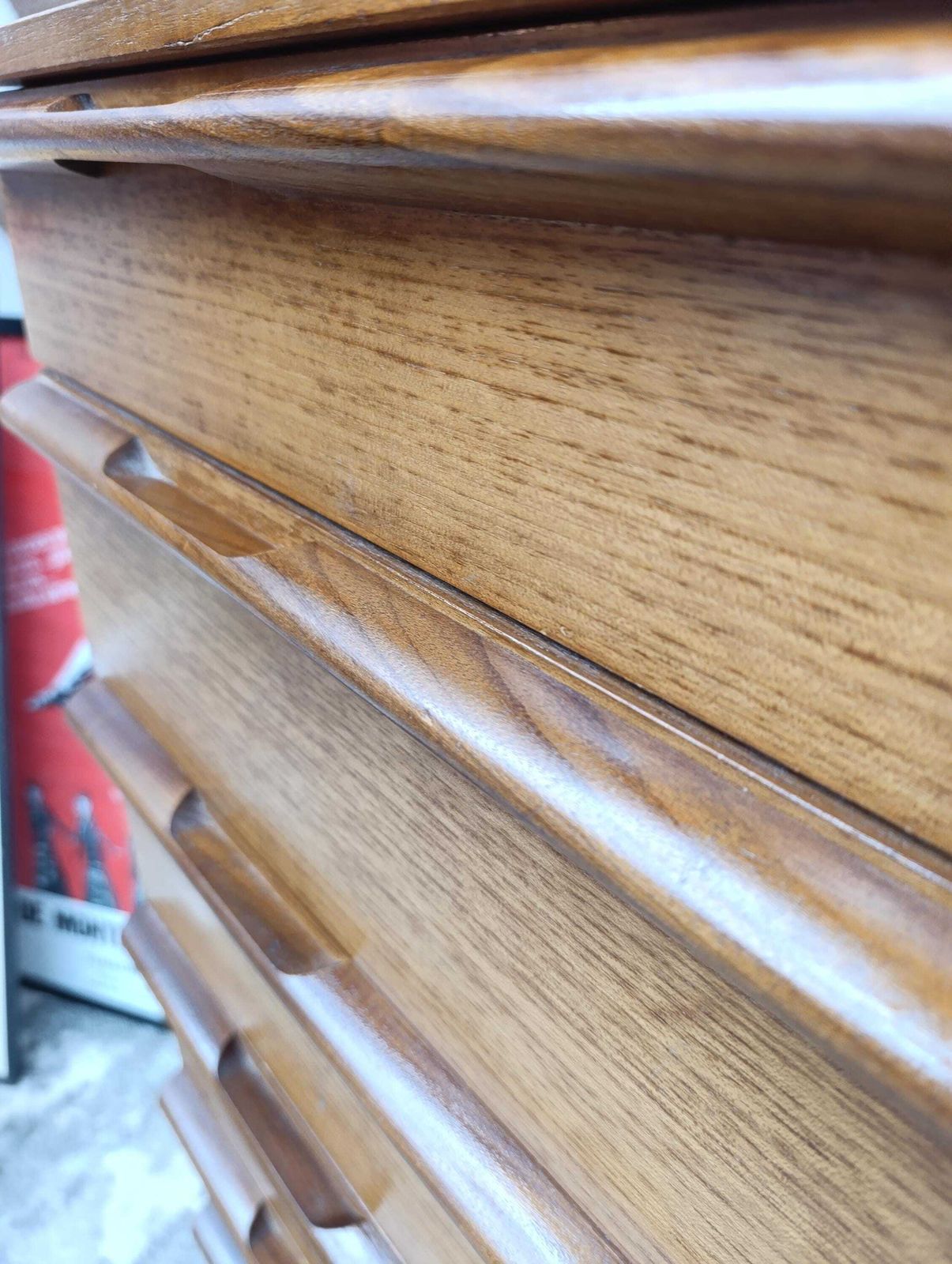 Striking Avalon Teak Tall Chest Of Drawers – Mid Century Modern photo buy