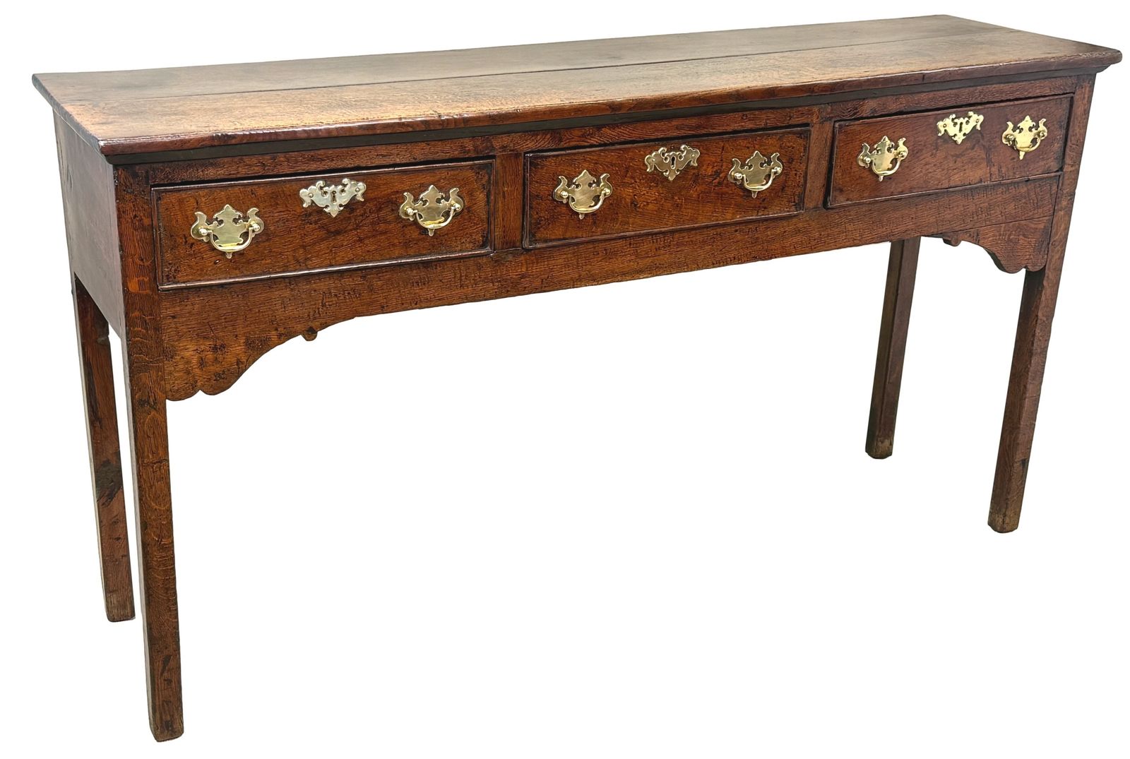 photo for sale Small 18th Century English Oak Dresser Base (England, Circa 1750)