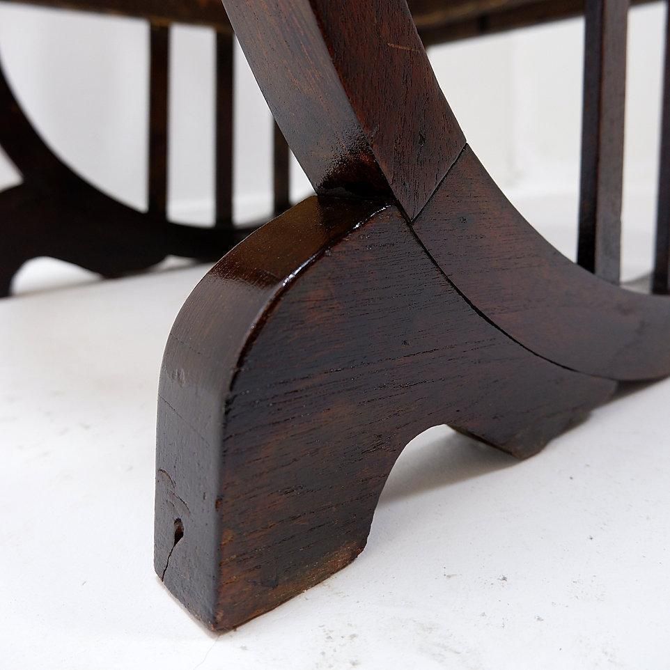 Art Deco Armchairs In Wood, Sitting And Back In Caning, Circa 1930s photo vintage