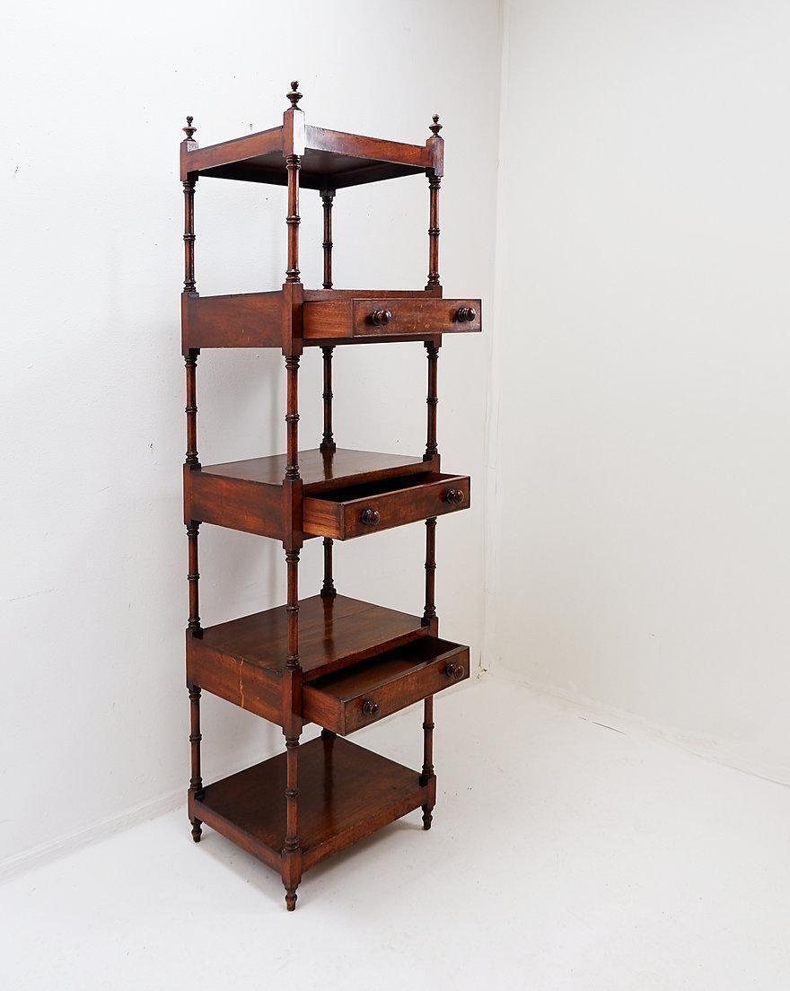 Furniture 19th Century Antique English Sheraton Shelf photo