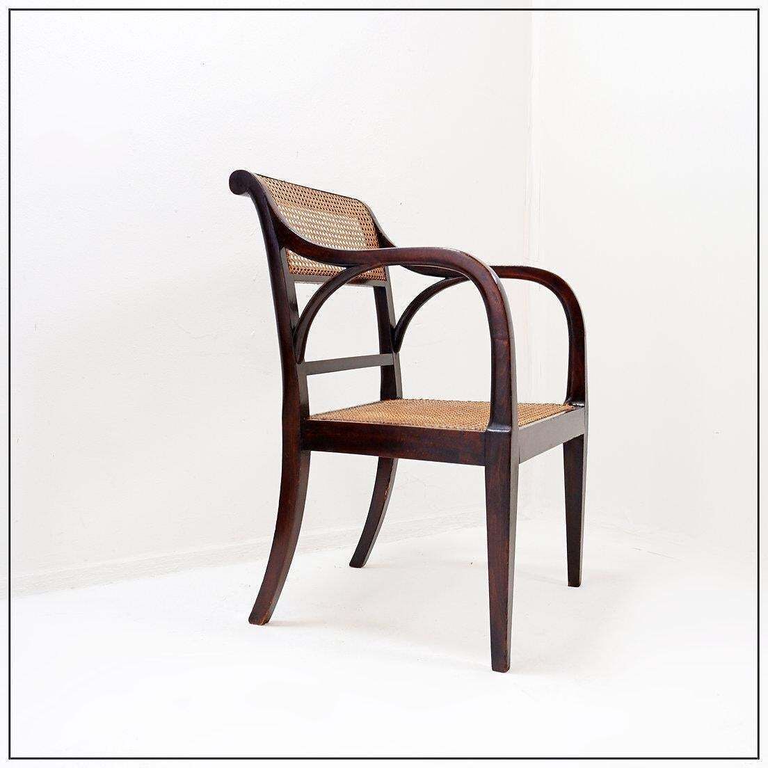 Mid Century Modern Bentwood Chairs With Cane Seats And Backs photo vinterior