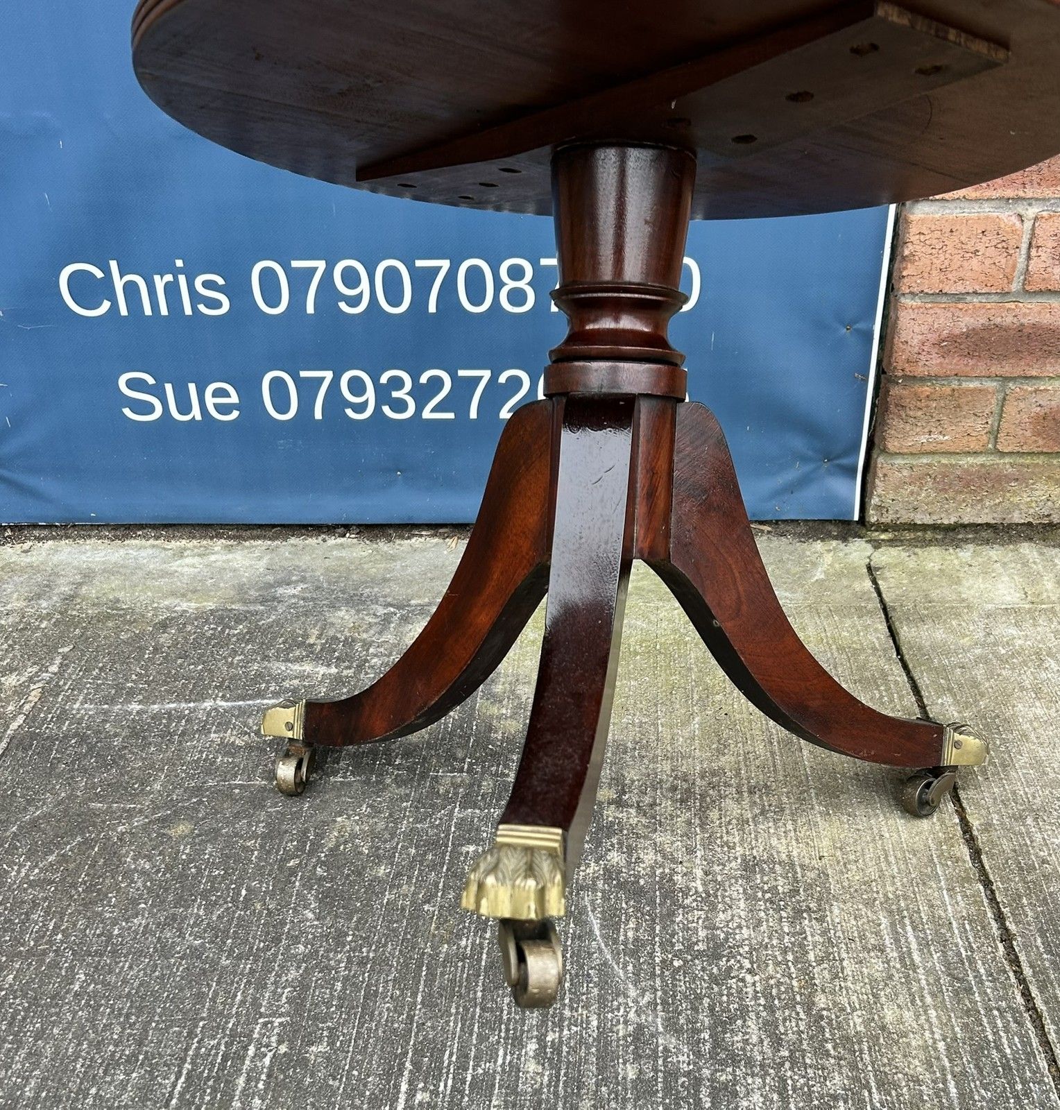 photo vinterior Quality Reproduction Antique Regency Style Mahogany Three Tier Dumb Waiter Stand