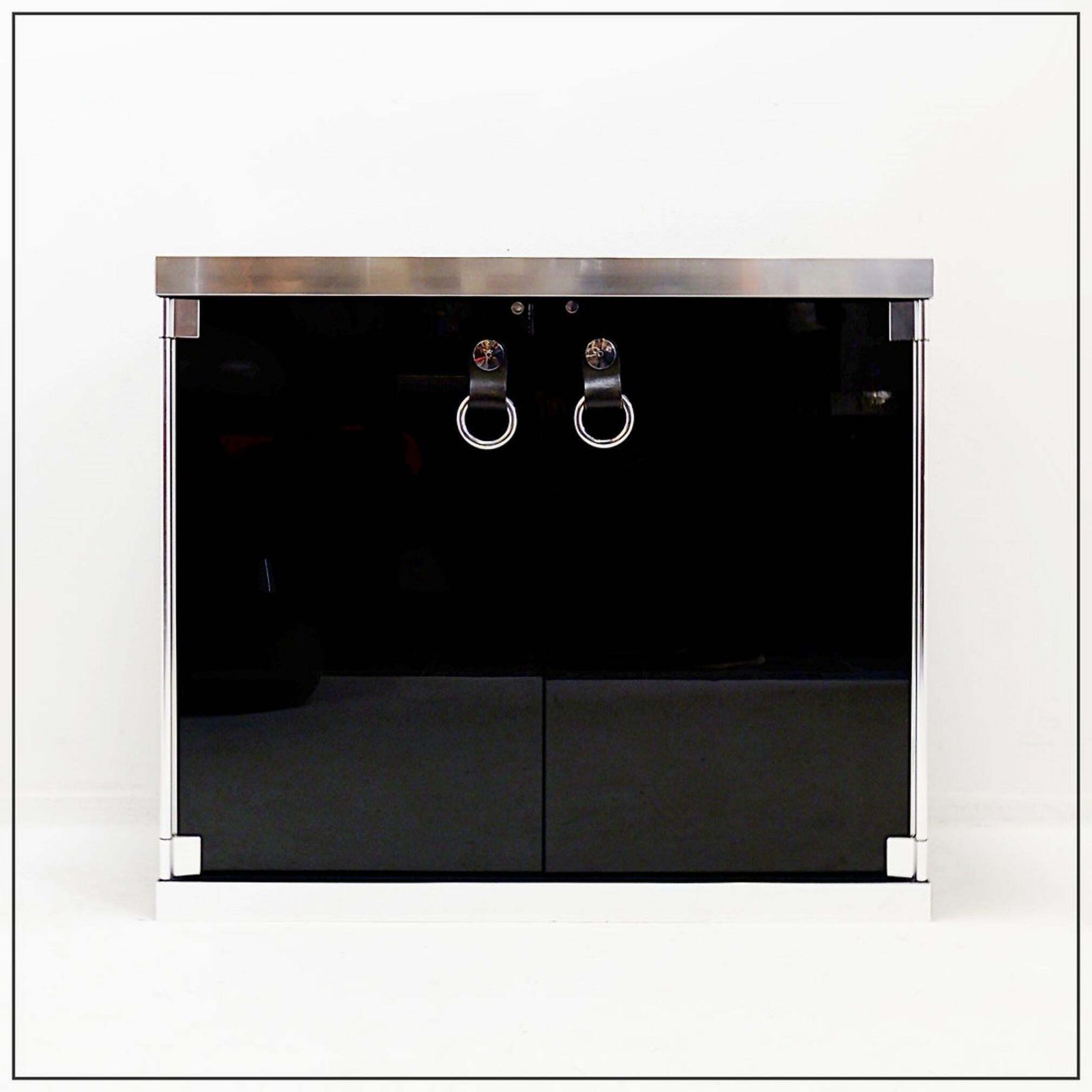 Guido Faleschini Tucroma Sideboard, Wood & Glass, I4 Mariani, 1970s photo vintage
