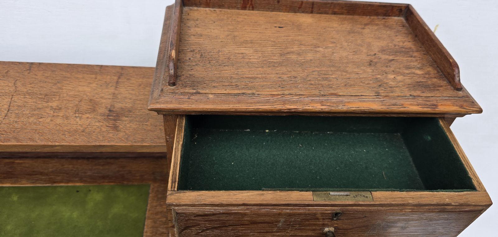 An Antique Carved Oak Clerk's Desk, Mid 19th Century. photo buy