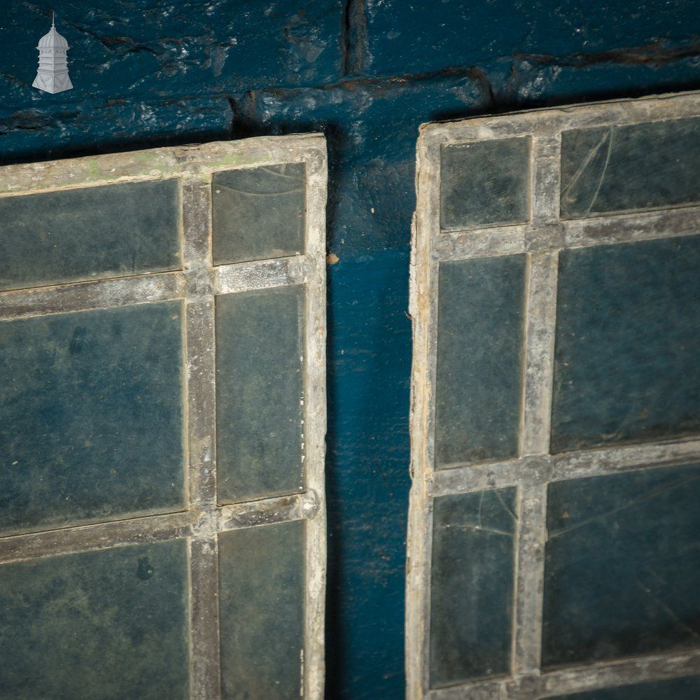 photo vinterior Leaded Glass Panels, Batch Of 7
