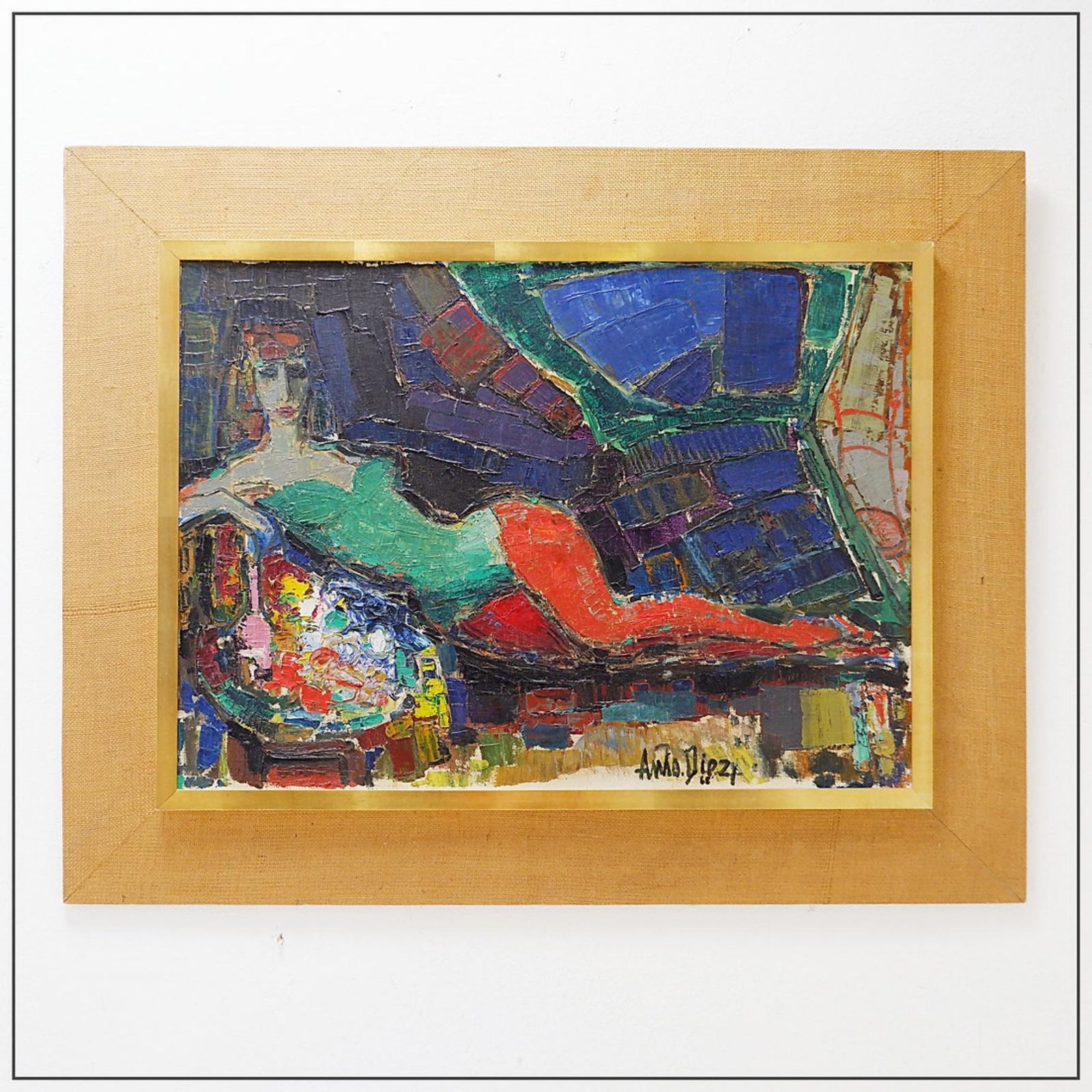 photo buy Anto Diez (1914 1992) "Circus Danseres" 1968 Painting On Canvas