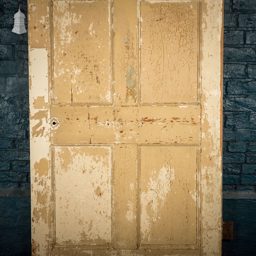 Home Fixtures 6 Panel Door, Six Moulded Panels, Distressed Paint photo