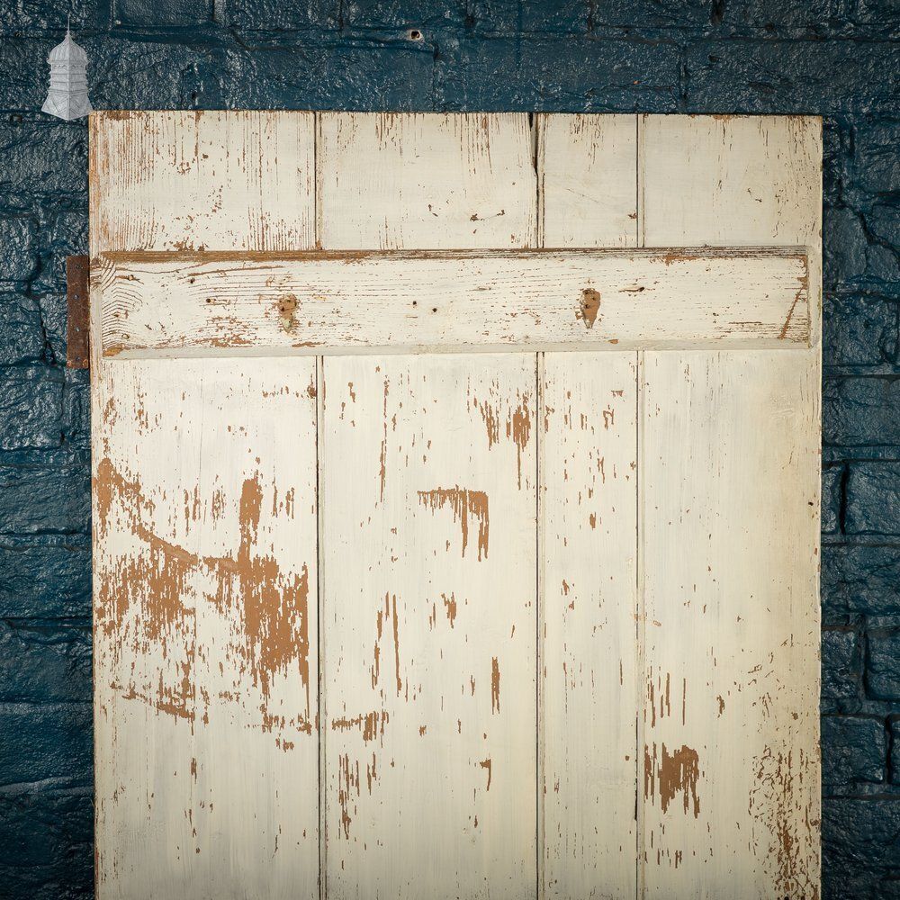 photo for sale Plank & Ledge Door, White Painted Beadboard