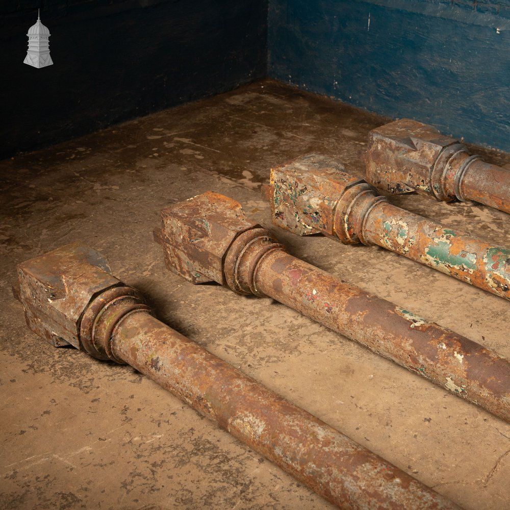 Cast Iron Columns 12.5ft By Walter Macfarlane & Co. Set Of 4 photo for sale