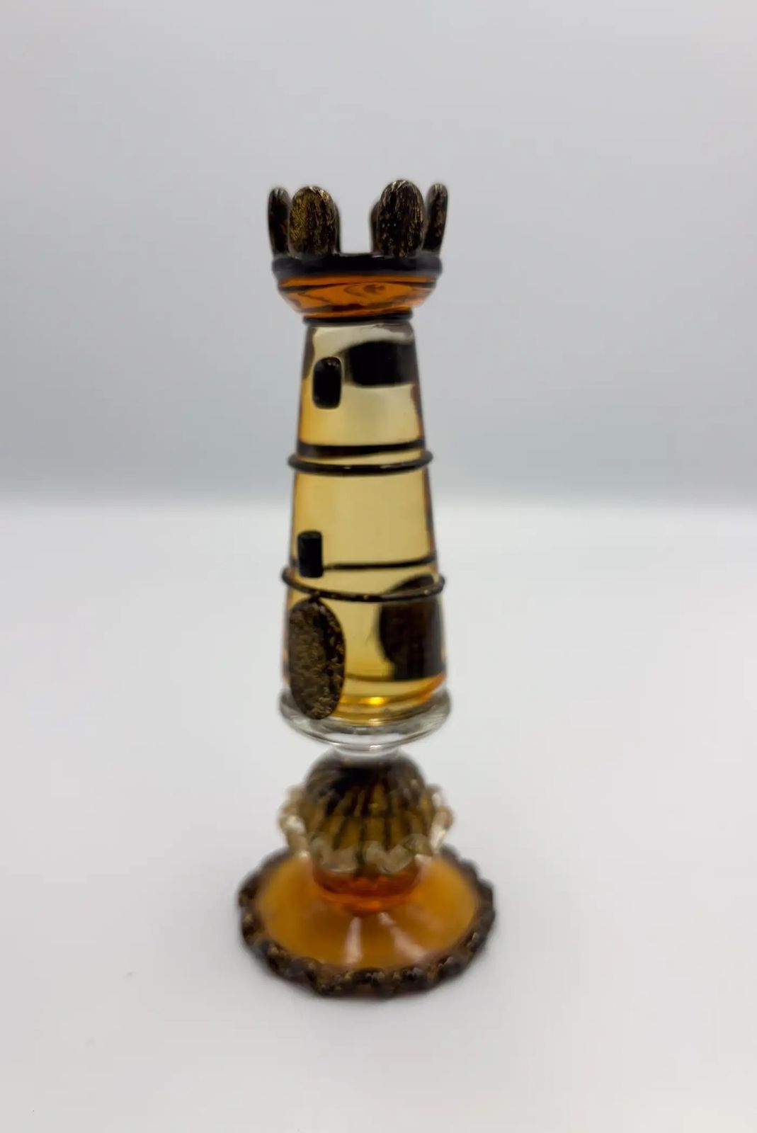 18000.0 Rare Chess Set Composed Of 32 Solid Amber Glass Pieces, Barbini, Pauly & C photo