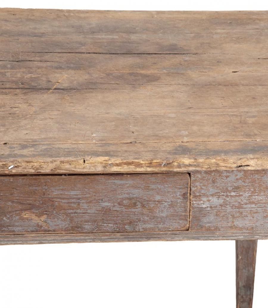 19th Century Swedish Provincial Working Table photo vintage