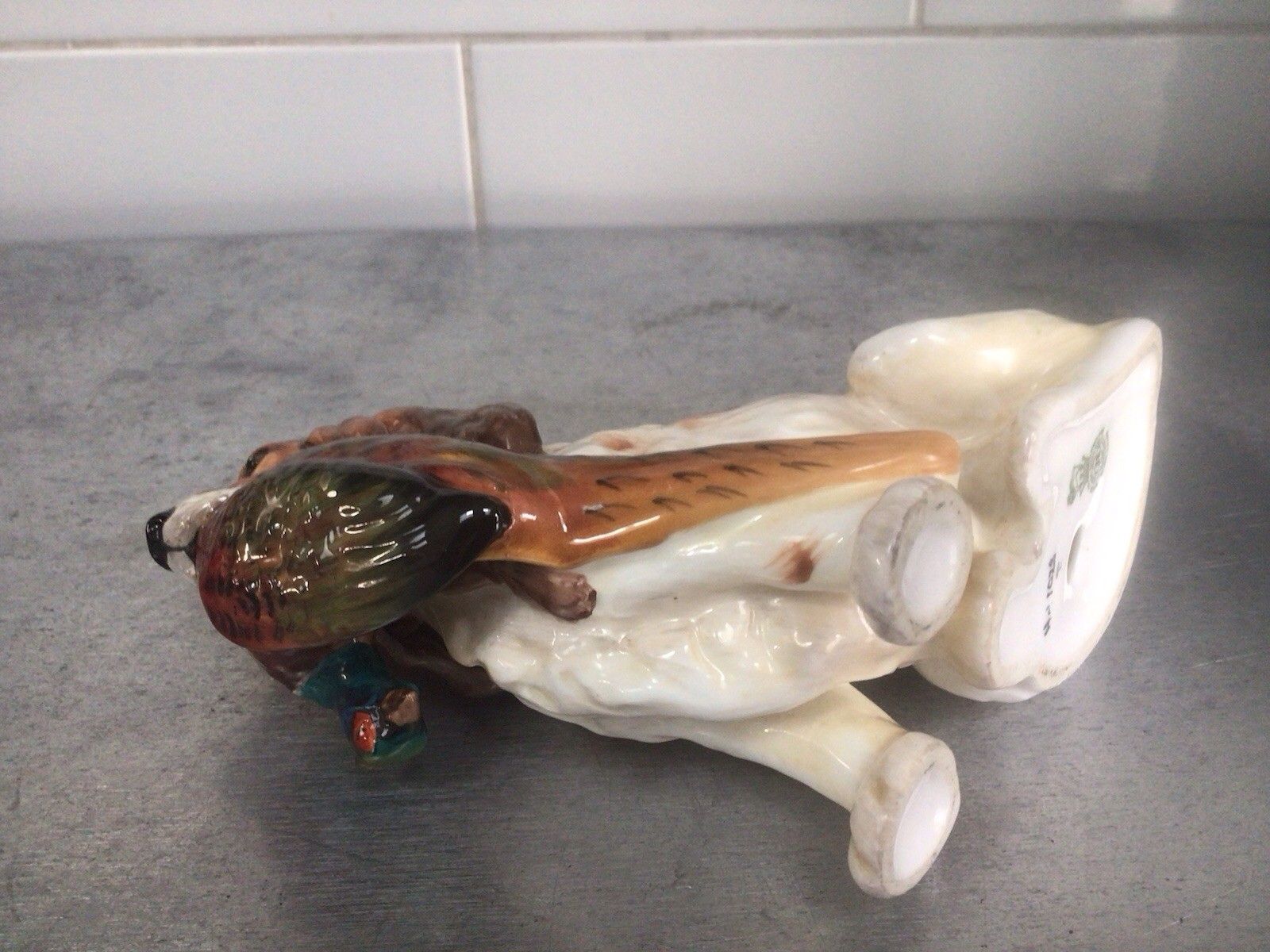 Royal Doulton Cocker Spaniel With Pheasant Figurine Model Number Hn1028 Stamped photo vinterior