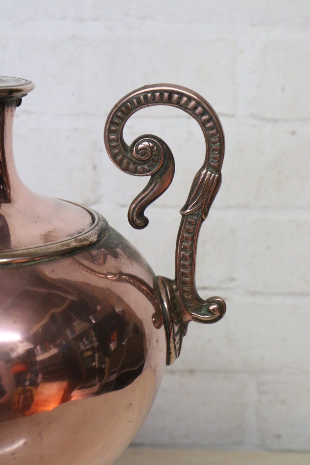 Antique Copper Samovar With Brass Fittings Lovely Decorative Piece 19th Century photo Home Decor