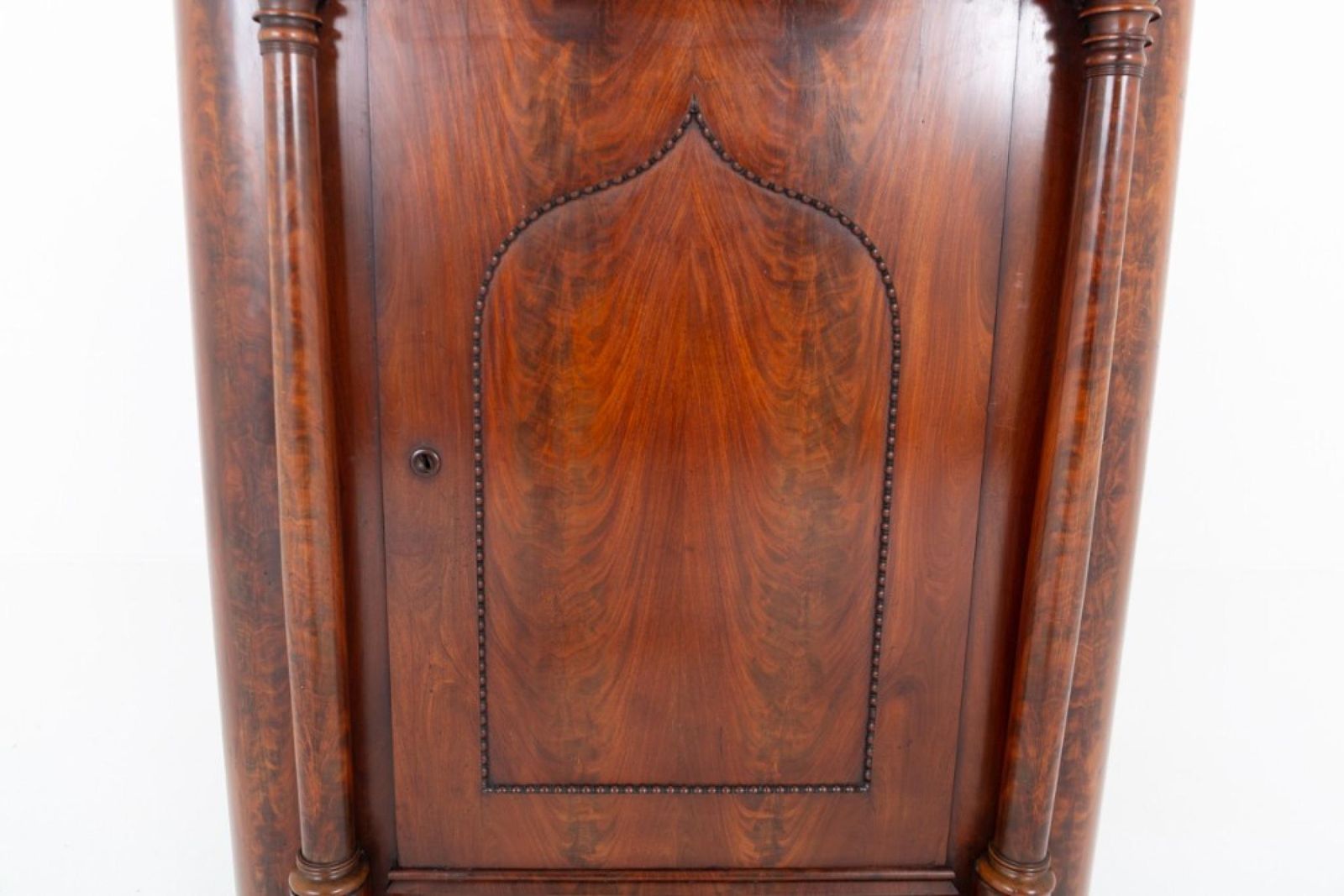 Biedermeier Corner Cabinet Flame Mahogany Bookshelf 1860. photo buy