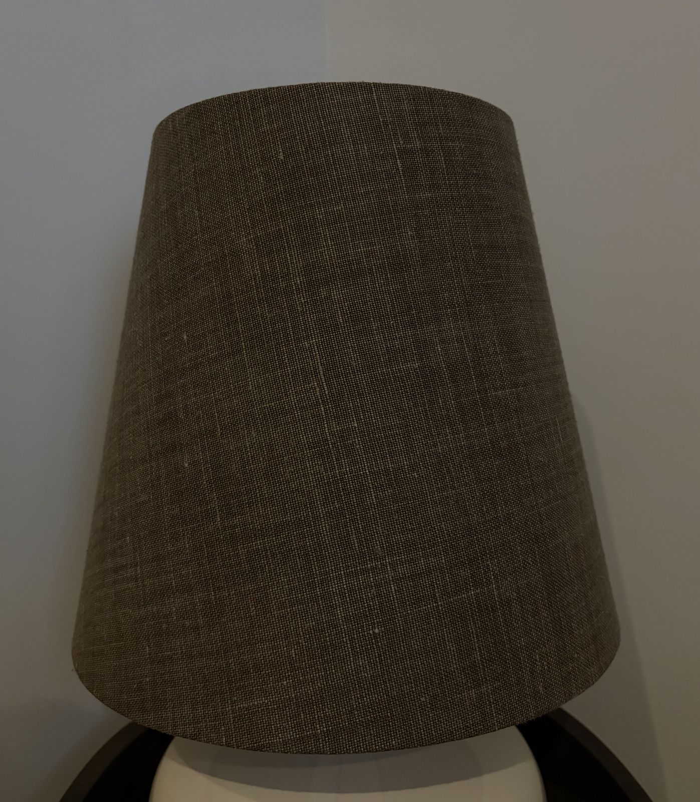 A Pair Of Bespoke Table Lamp With Porta Romana Luxury Shade & Zara Home Ceramic Base photo vinterior