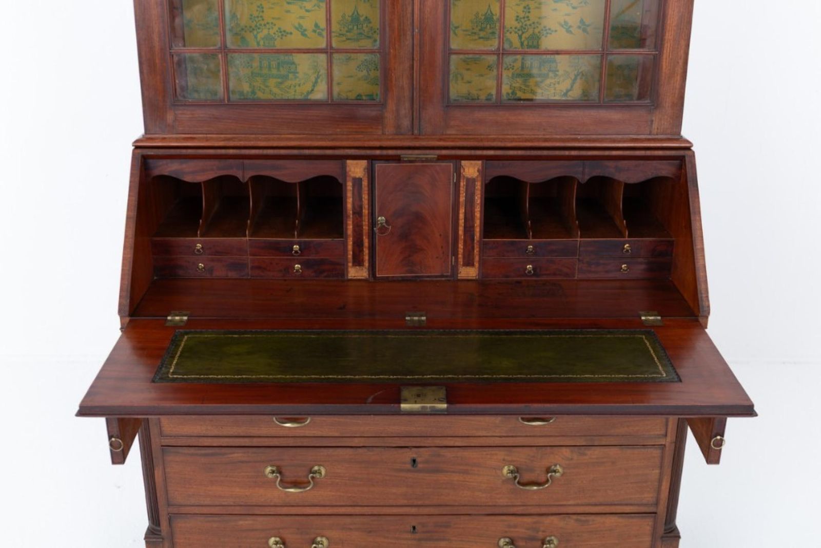 Georgian Bureau Bookcase Mahogany Library Cabinet 1800. photo buy