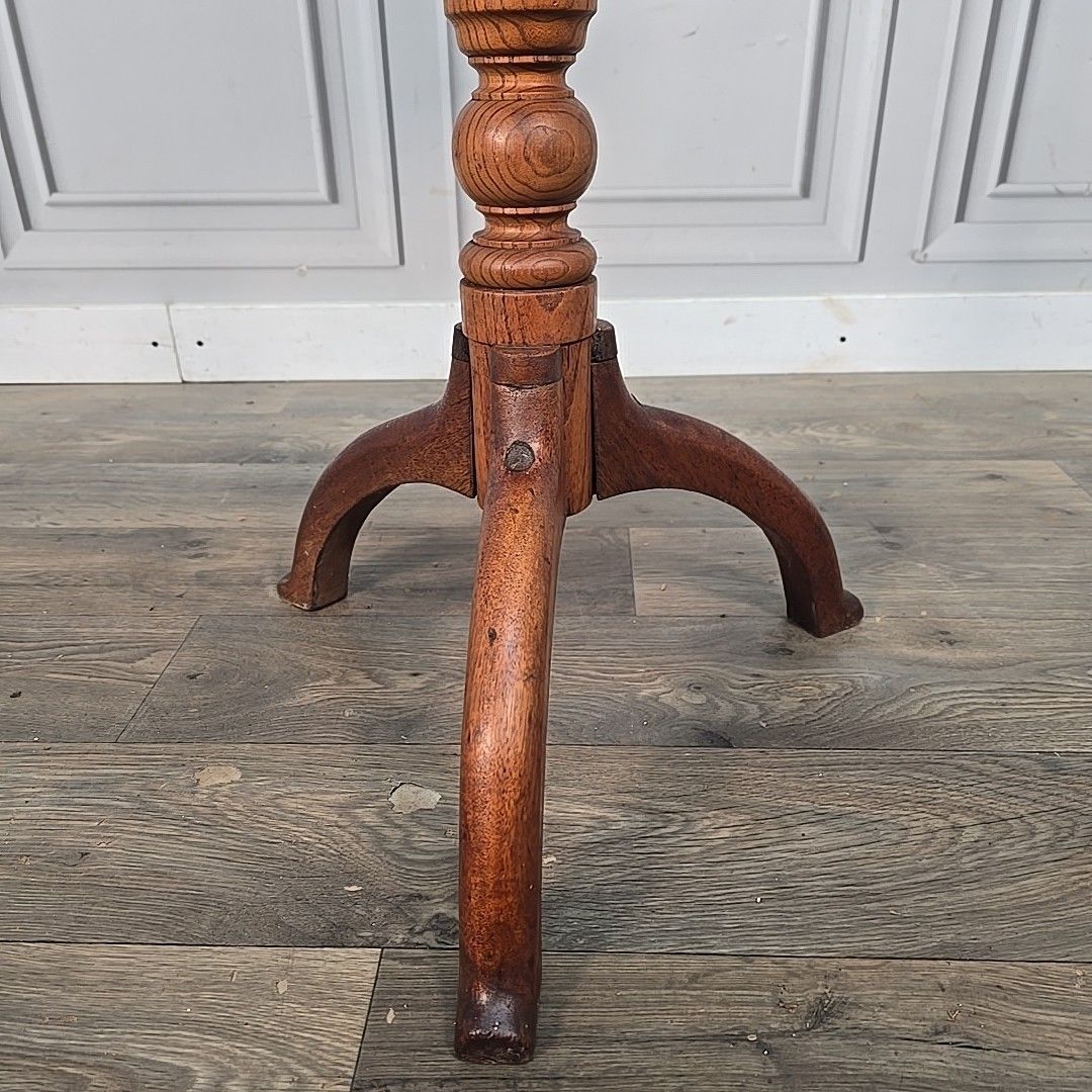 Antique Tilt Top Table Mahogany Tripod Occasional Wine Side Table Solid Wood photo buy