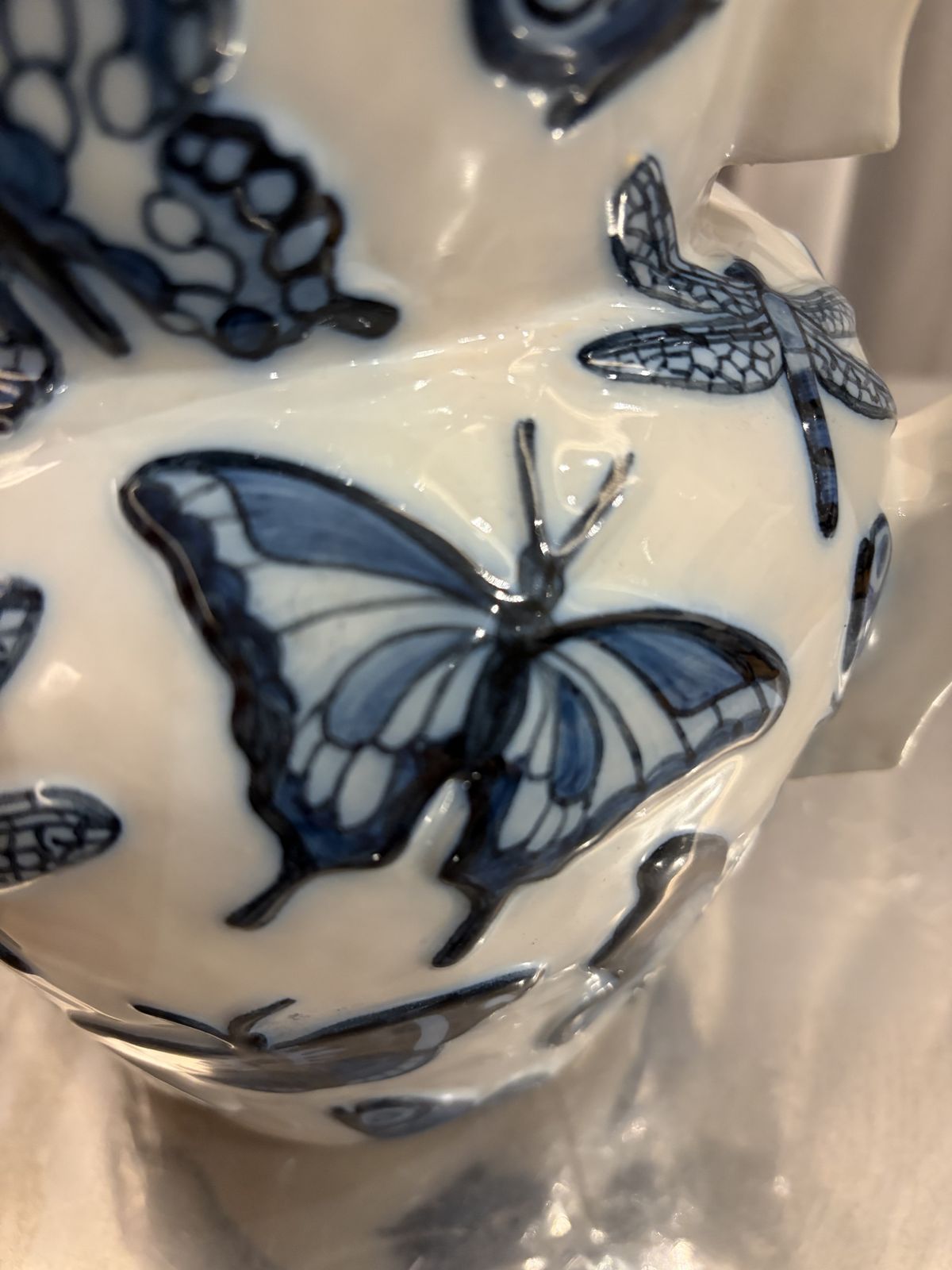 Vintage Hand Painted Glazed Ceramic Vase 50/250, Studio Job Makkum photo 1650.0