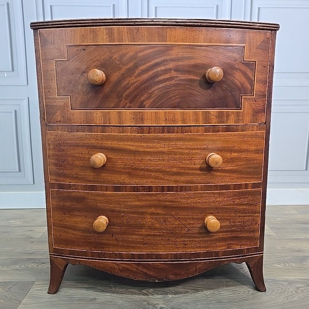 Antique Commode Cabinet Chest Drawer Storage / Lamp Table Mahogany Georgian photo buy