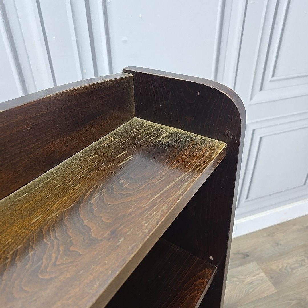 photo for sale Retro Vintage Wooden Bookcase Bookshelf – Mid Century Shelving Unit Utility