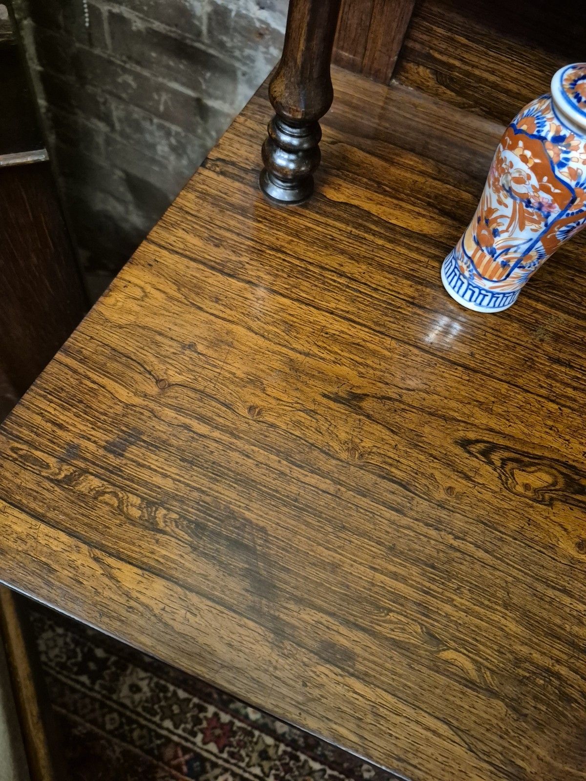 photo vinterior A Regency Rosewood Boho Credenza  Sideboard Circa Lions Head Brass Trellis C1820