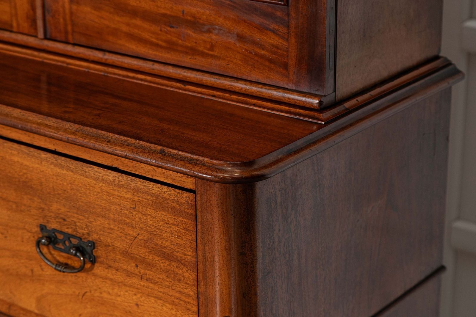 3853.0 English 19thc Mahogany Bookcase Secretaire photo