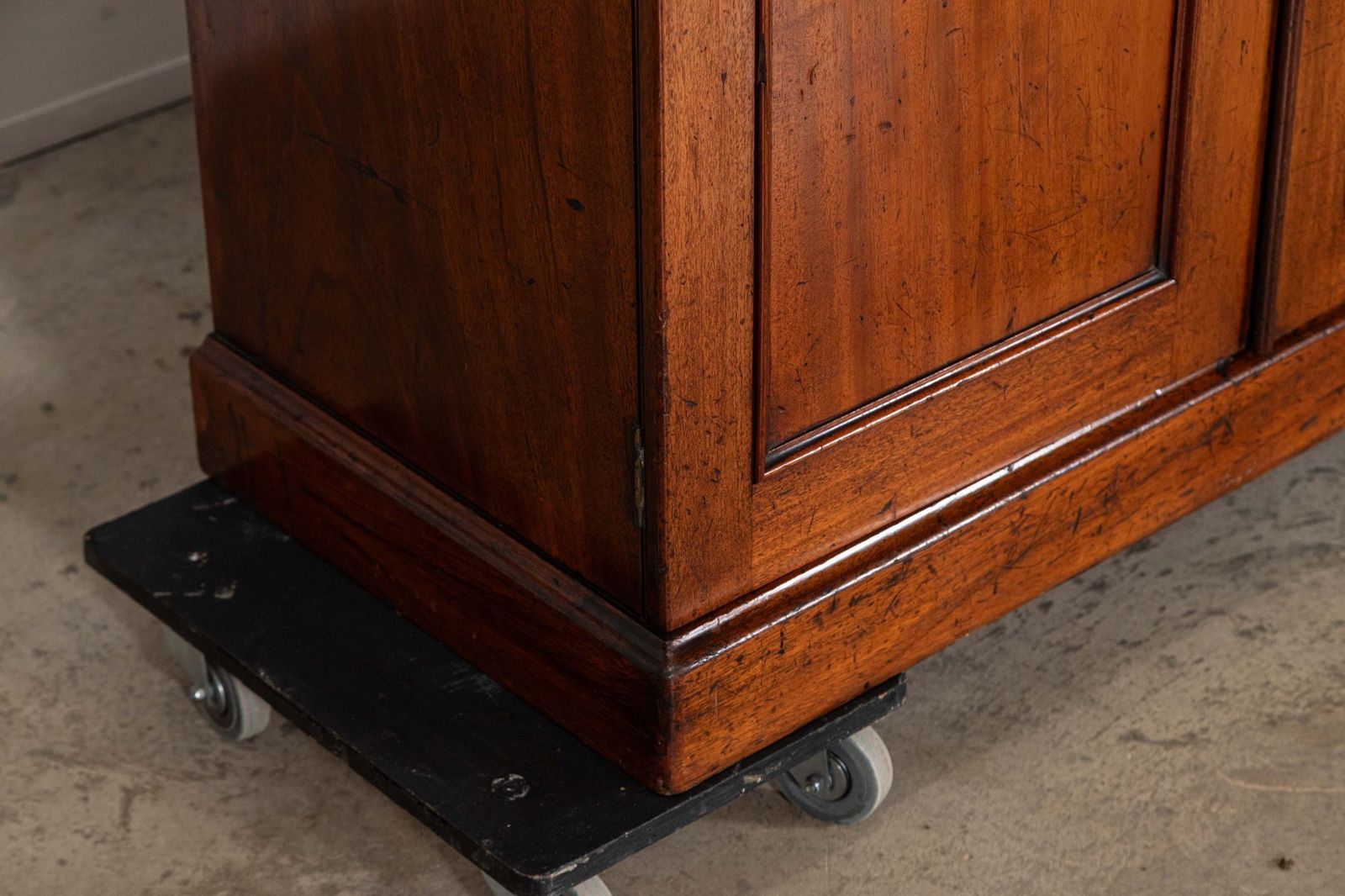 photo vinterior English 19thc Mahogany Bookcase Secretaire