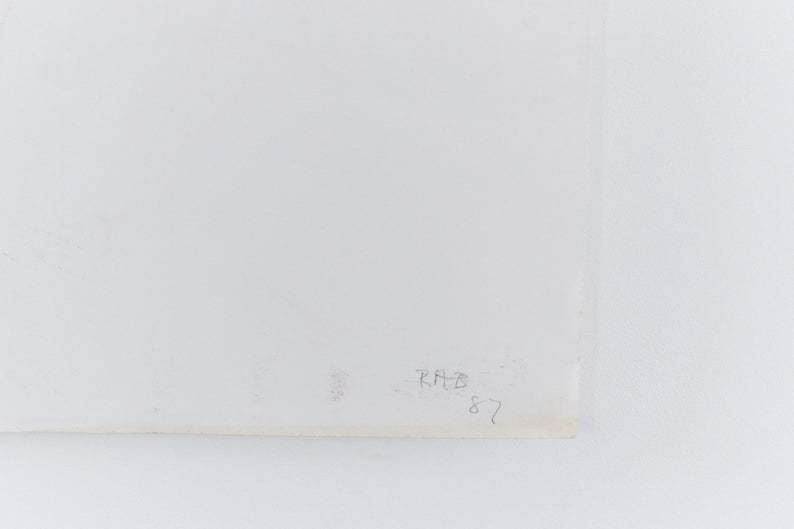 Vintage 1987 Original Signed Pastel Life Drawing By Artist Robert Arthur Bramwell photo Art