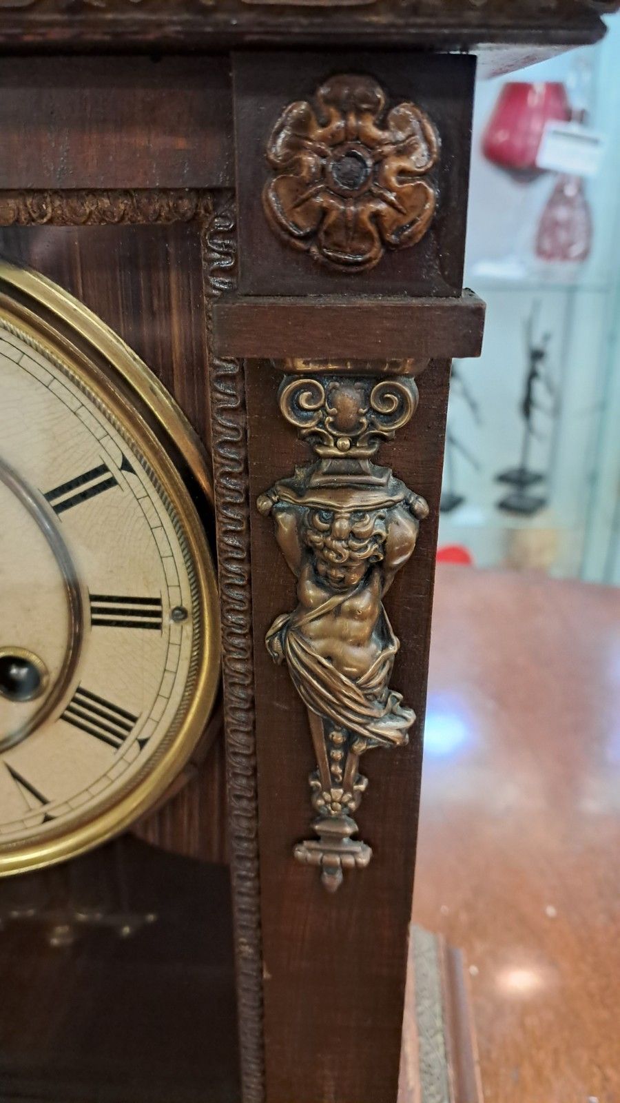 Late 19th Century American Mantel Clock Possibly By The Ansonia Clock Co. photo furniture