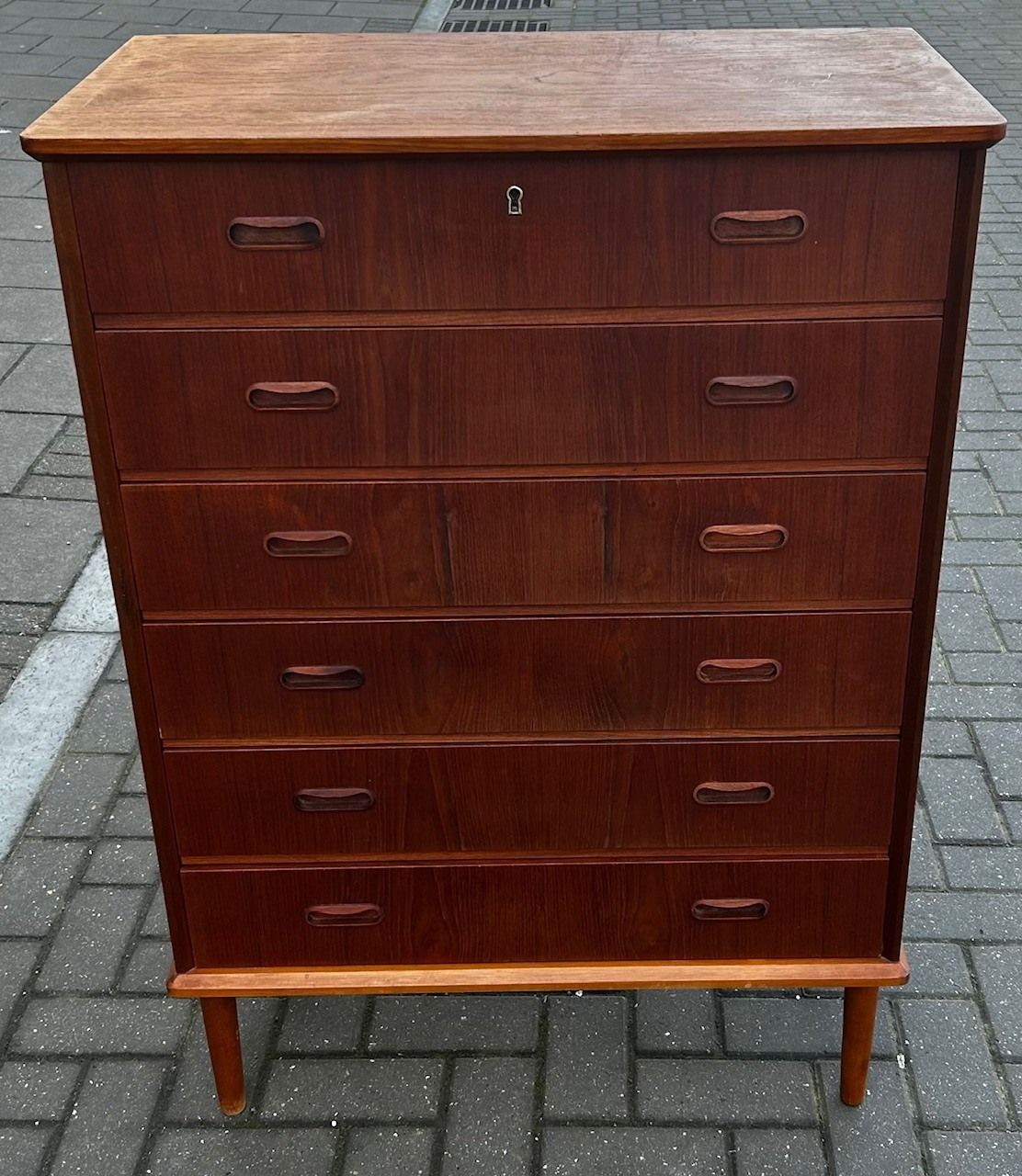 Danish Midcentury Teak Chest Of Drawers