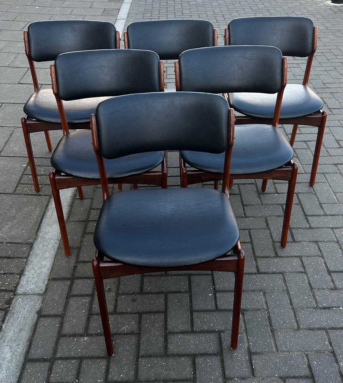 Danish Teak Dinning Chairs Designed By Erik Buch Model 49 photo 2500.0