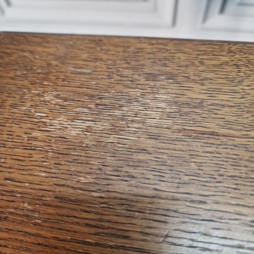 Antique Nesting Tables Oak Turned Legs Wooden Vintage Retro Side Lamp Nest photo 55.0