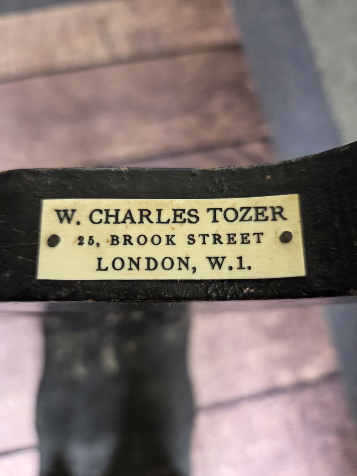 photo for sale Antique Chinoiserie Nest Of Three Tables – Lacquered – W. Charles Tozer London