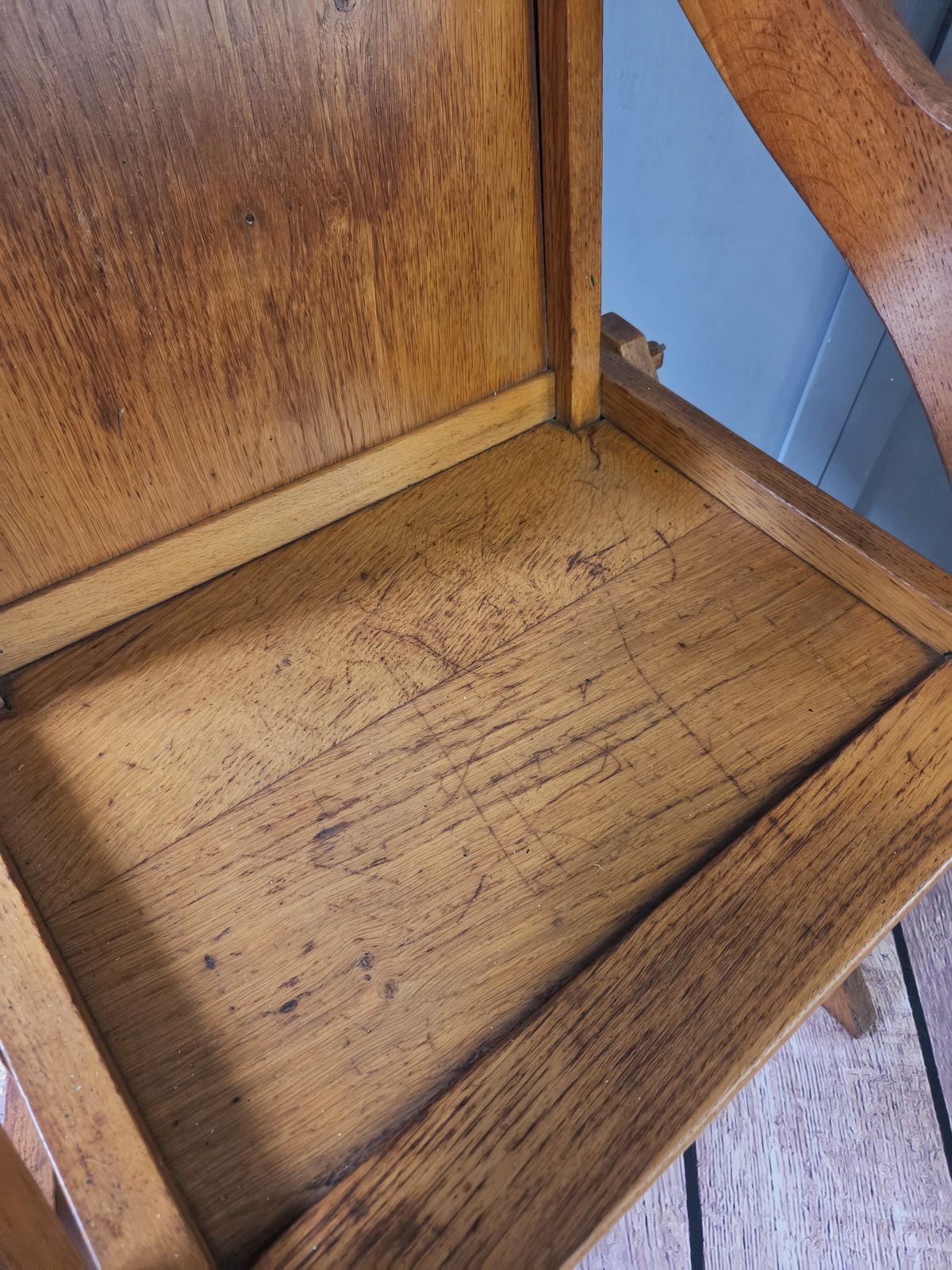Early 20th Century Oak Glastonbury Chair | Arts & Crafts photo Furniture