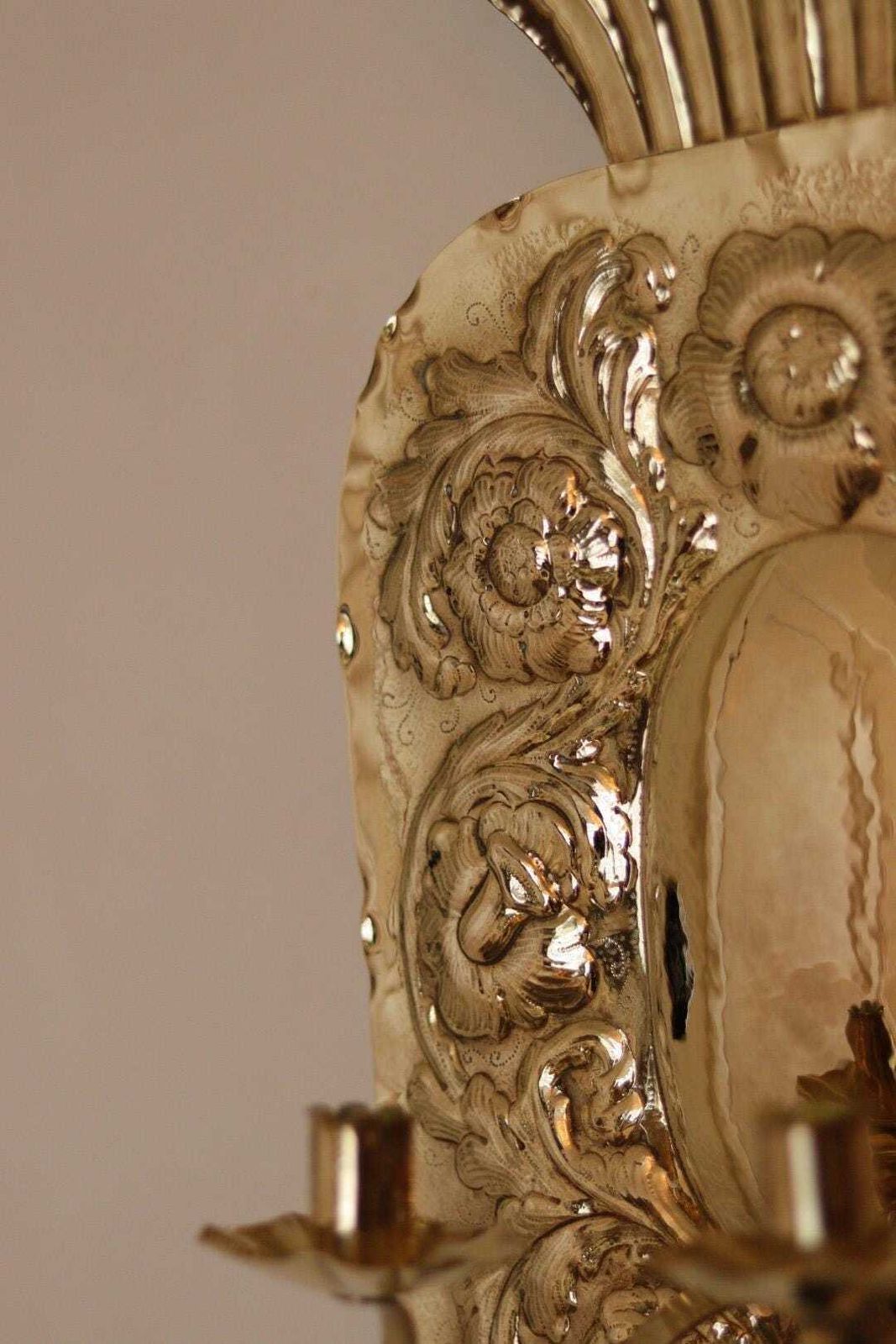 photo furniture Large Mid Century Swedish Brass Sconces