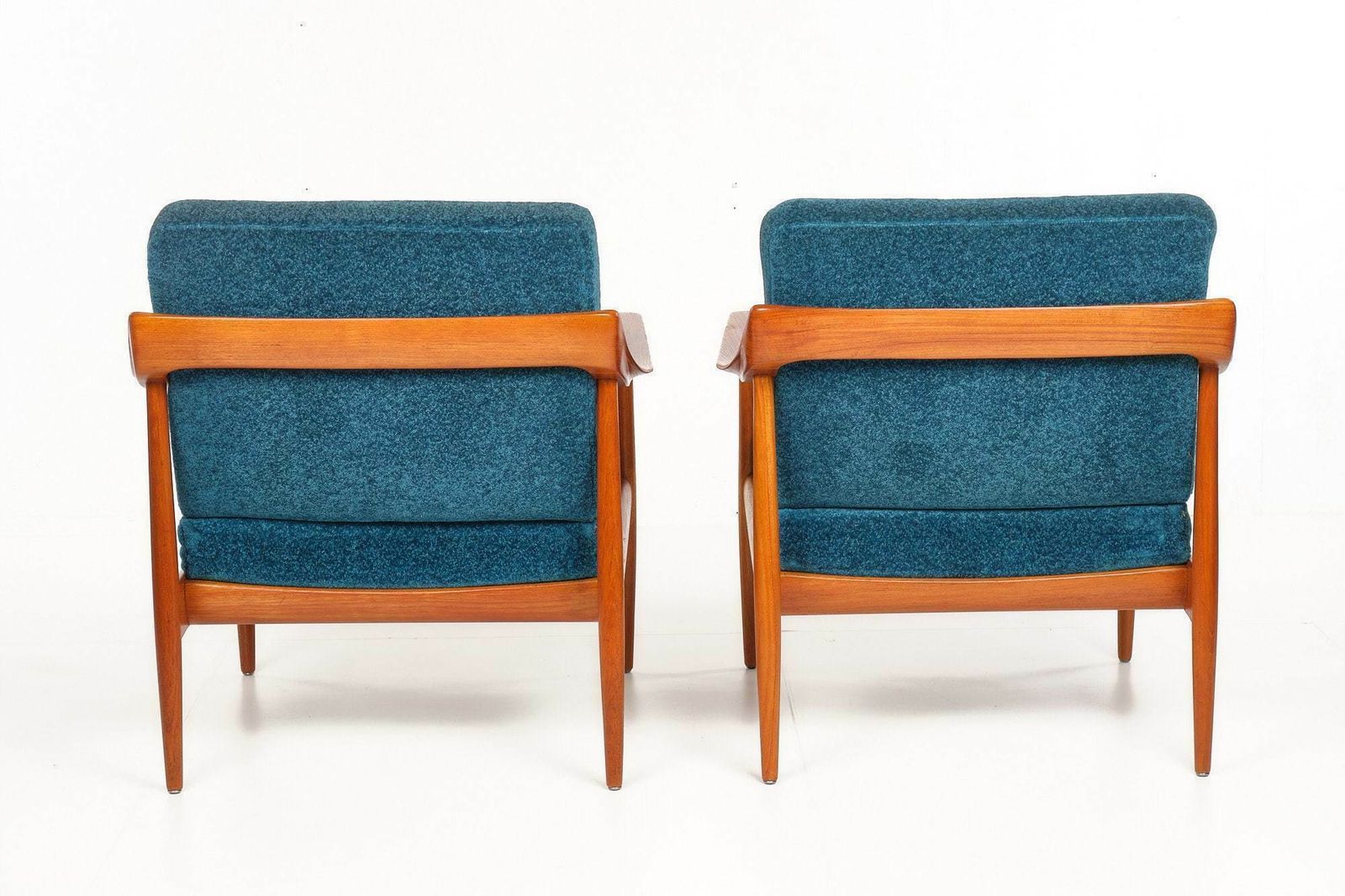Pair Of Easy Chairs, Vintage, Knoll Antimott, Teakwood, Germany Vintage photo for sale