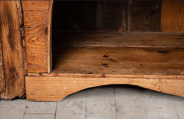 Large Late 19th Century Irish Pine Dresser photo vintage