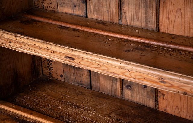 Furniture Large Late 19th Century Irish Pine Dresser photo