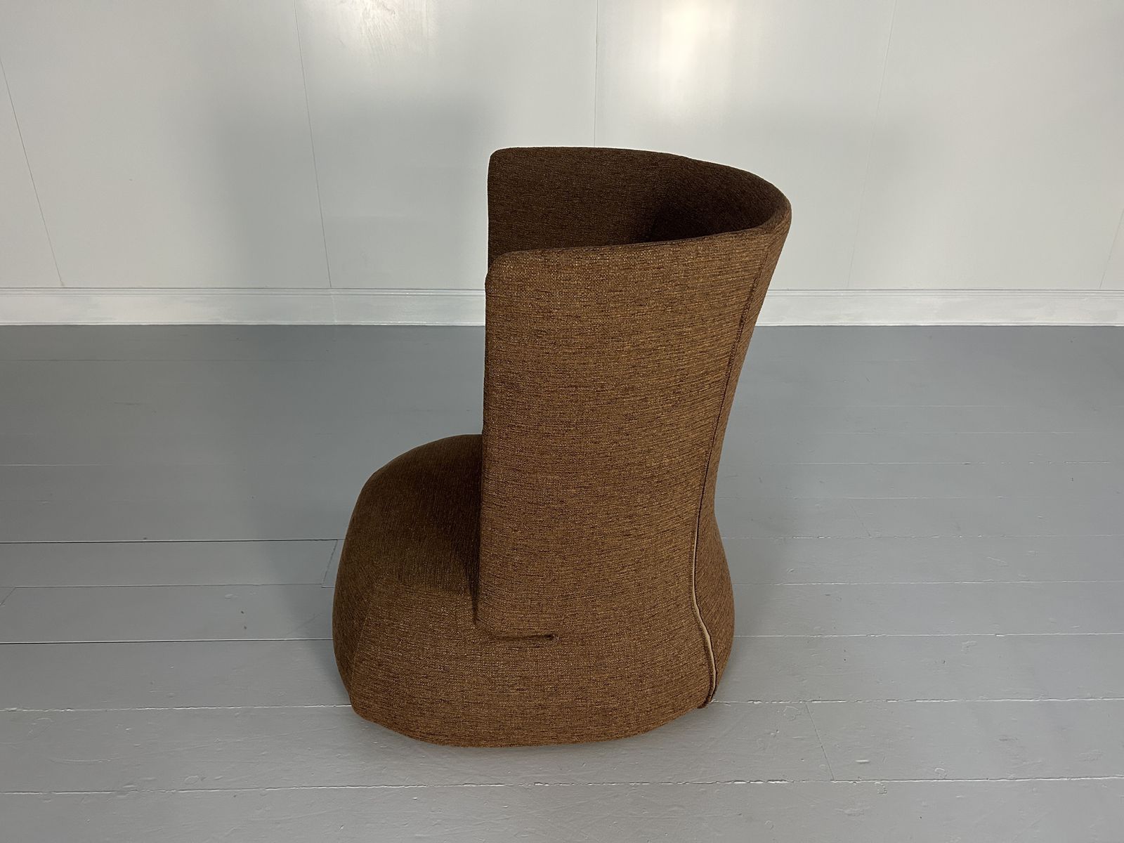 B&B Italia “Fat Fs91a” Chair In Brown Woven Fabric photo vintage