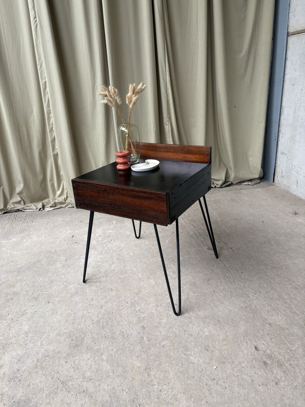 Vtg Mid Century Stag C Range Bedside Drawers Side Table Scandi R1108 photo furniture