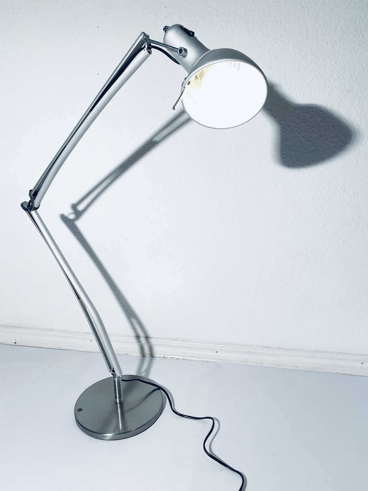 Lumina Naomi Designer Desk Lamp Italy Silver Aluminum / Home Office Decor 90s photo 297.0