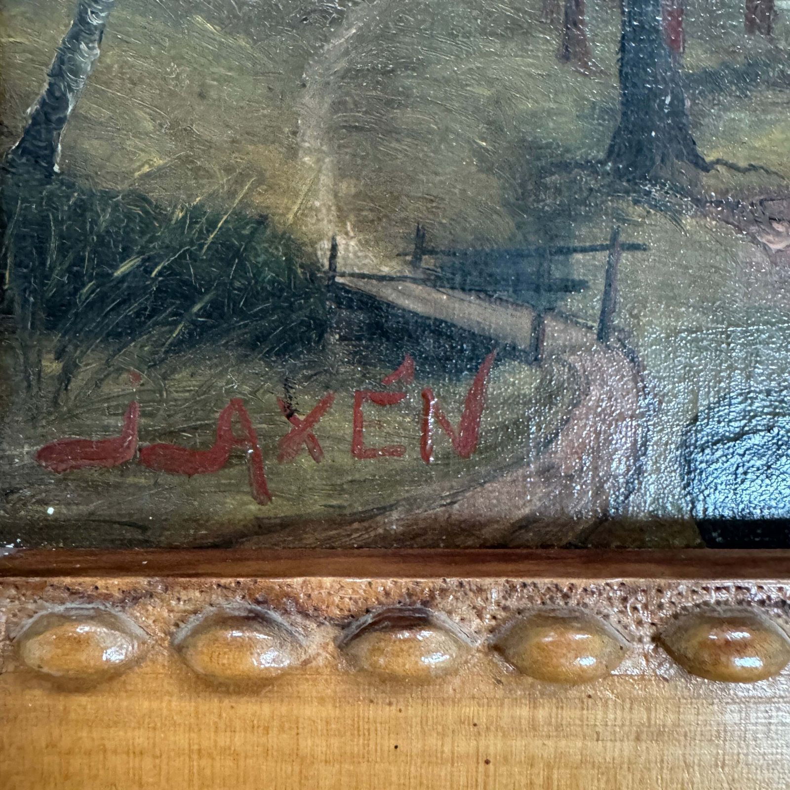 Memories Of Northern Summer. Antique Swedish Oil Painting. photo Art