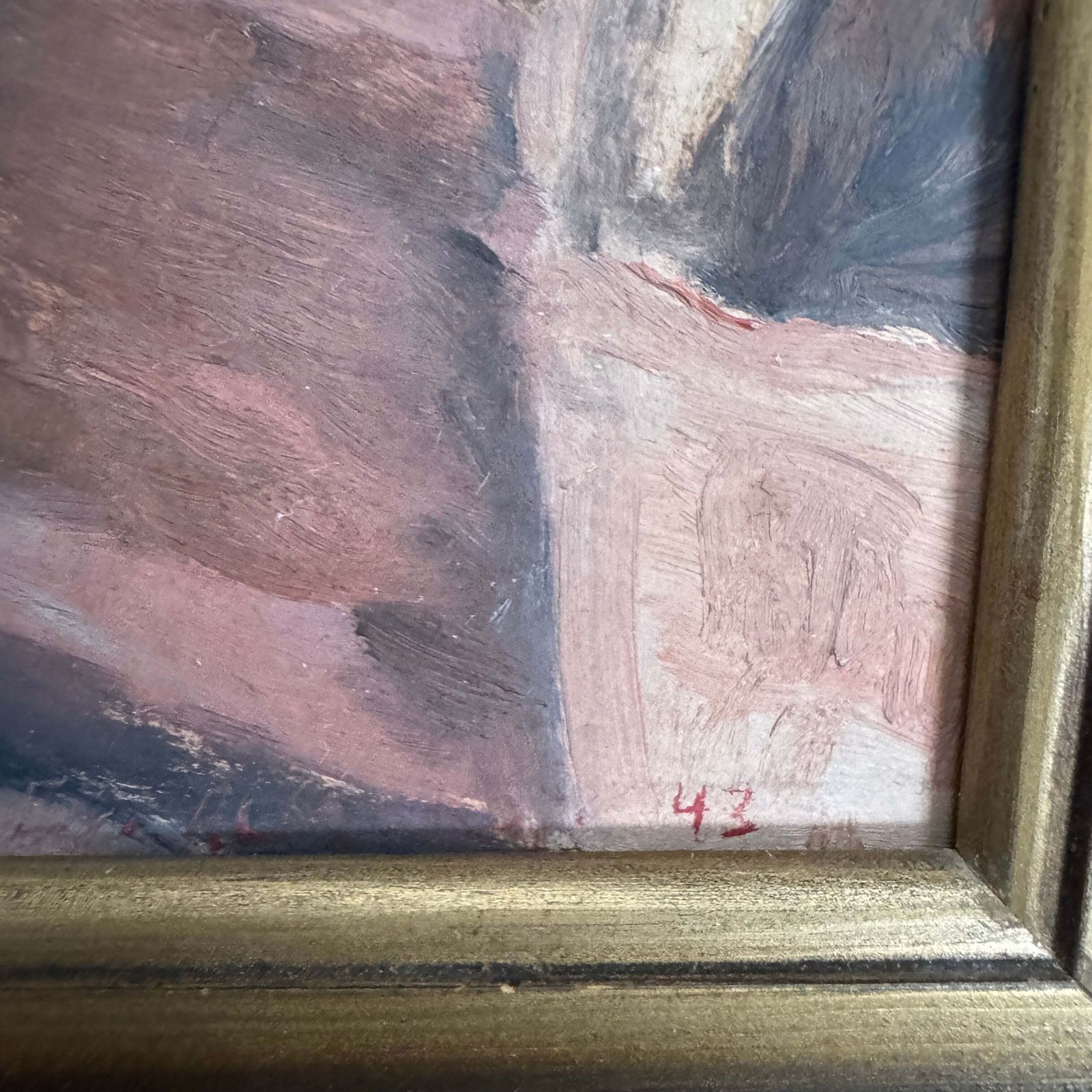 The Warm Room, 1943. Vintage Swedish Oil Painting. photo Art